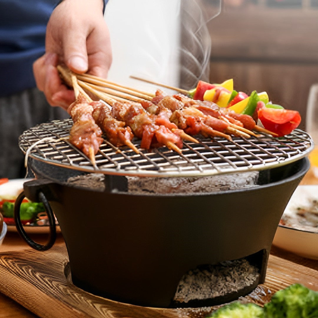 Cast Iron Charcoal Table Grill 19.5cm
